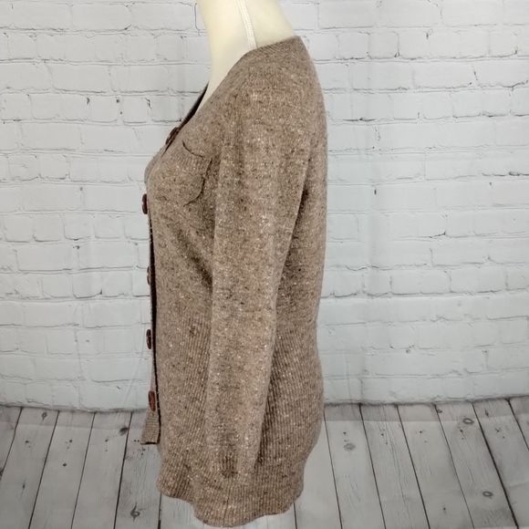 Talbots Italy Tweed Lux Lightweight Merino Wool Long Tunic Sweater - Picture 2 of 13